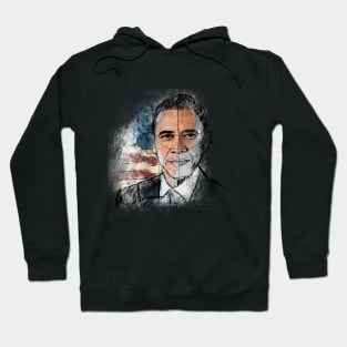 Obama On Sketch Hoodie